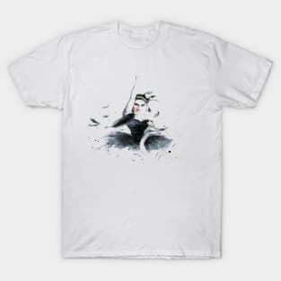 Black swan ballet design T-Shirt